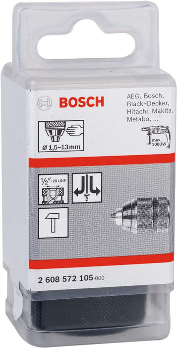 Bosch brzostezna glava do 13 mm 1,5-13 mm, 1/2" - 20 - 2608572105