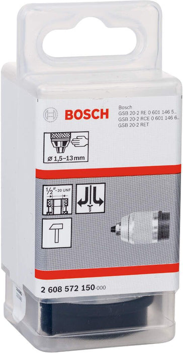 Bosch brzostežuća glava mat hromirana 1,5-13 mm, 1/2" - 20 - 2608572150