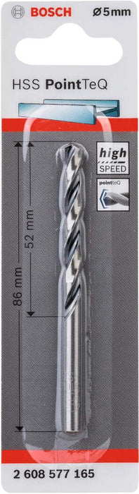 Bosch HSS spiralna burgija PointTeQ 5,0 mm pakovanje od 1 komada - 2608577165