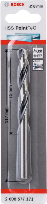 Bosch HSS spiralna burgija PointTeQ 8,0 mm pakovanje od 1 komada - 2608577171