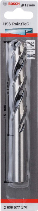 Bosch HSS spiralna burgija PointTeQ 12,0 mm pakovanje od 1 komada - 2608577176