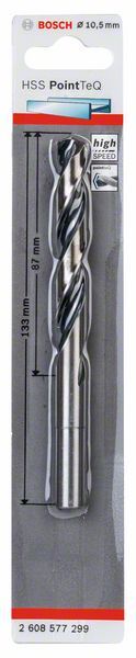 Bosch HSS spiralna burgija PointTeQ 10,5 mm (redukovan prihvat) paket od 1 komada