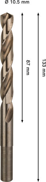 BOSCH PRO Stainless Steel HSS-Co spiralna burgija, 10,5×87×133 mm - Spiralna burgija PRO Stainless HSS-Co (2608577615)-SBT Alati Beograd