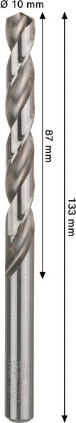 BOSCH PRO Metal HSS-G spiralna burgija, 10×87×133 mm - Spiralna burgija PRO Metal HSS-G CYL (2608577660)-SBT Alati Beograd
