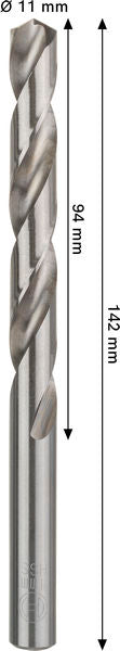 BOSCH PRO Metal HSS-G spiralna burgija, 11×94×142 mm - Spiralna burgija PRO Metal HSS-G CYL (2608577662)-SBT Alati Beograd