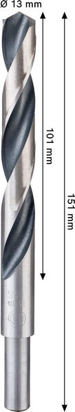 BOSCH Metal HSS spiralna burgija, 13×101×151 mm, smanjeni CYL prihvat - Spiralna burgija    HSS PointTeQ, 13mm (2608577860)