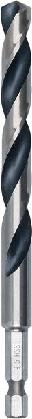 BOSCH Metal HSS spiralna burgija, 9,5×81×125 mm, HEX prihvat od 1/4 inča - Spiralna burgija    HSS PointTeQ, 9.5mm (2608577882)