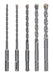 BOSCH Komplet burgija za udarne bušilice SDS plus-1, 5 komada - Burgija čekić SDS-plus plus1 6/6/8/10/12 (2608579120)-SBT Alati Beograd