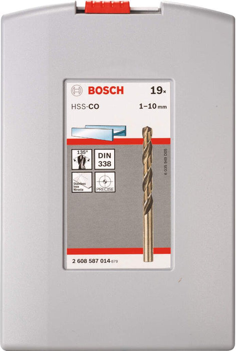 Bosch 19-delni ProBox set burgija za metal HSS-Co, DIN 338 (Cobalt legura) 1-10 mm - 2608587014