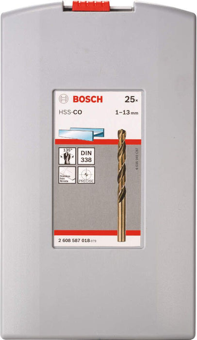 Bosch 25-delni ProBox set burgija za metal HSS-Co, DIN 338 (Cobalt legura) 1-13 mm - 2608587018