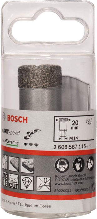 Bosch dijamantska burgija za suvo bušenje Dry Speed Best for Ceramic 20 x 35 mm - 2608587115