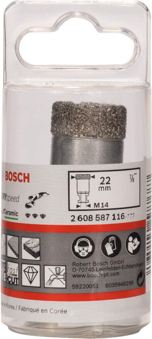 Bosch dijamantska burgija za suvo bušenje Dry Speed Best for Ceramic 22 x 35 mm - 2608587116