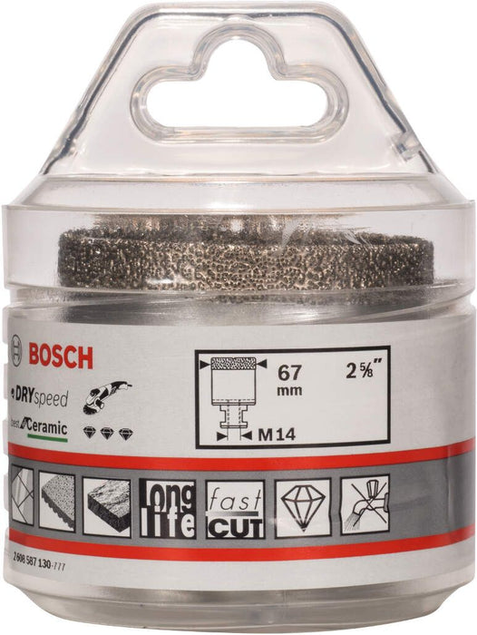 Bosch dijamantska burgija za suvo bušenje Dry Speed Best for Ceramic 67 x 35 mm - 2608587130