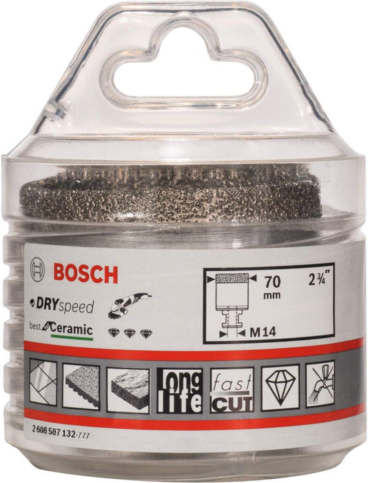 Bosch dijamantska burgija za suvo bušenje Dry Speed Best for Ceramic 70 x 35 mm - 2608587132