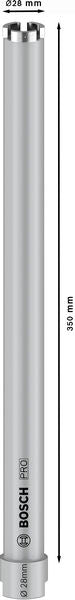 BOSCH PRO Core Cutter dry, 28×350 mm, G 1/2 inča - (2608587314)-SBT Alati Beograd