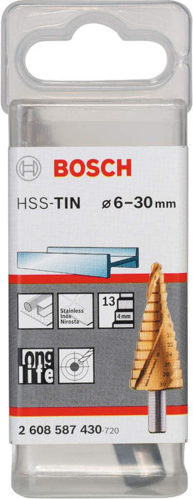 Bosch stepenaste burgije HSS-TiN 6 - 30 mm, 10,0 mm, 93,5 mm - 2608587430