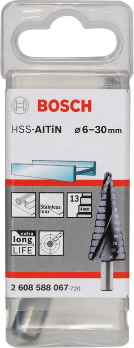 Bosch stepenaste burgije HSS-AlTiN 6 - 30 mm, 10,0 mm, 93,5 mm - 2608588067