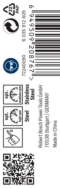 BOSCH PRO Stainless Steel HSS-Co spiralna burgija, 3,8×43×75 mm, 10 kom. - (2608588092)-SBT Alati Beograd