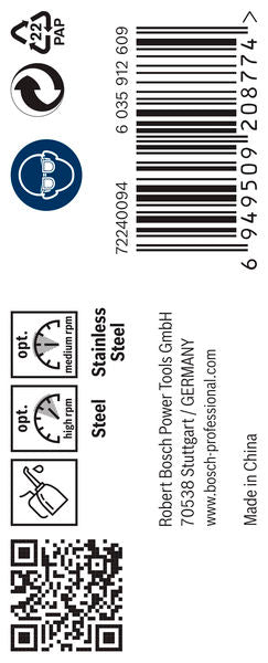 BOSCH PRO Stainless Steel HSS-Co spiralna burgija, 4,3×47×80 mm, 10 kom. - (2608588093)-SBT Alati Beograd