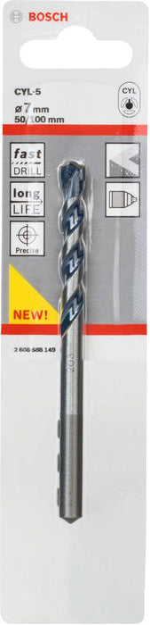 Bosch burgija za beton CYL-5 7 x 50 x 100 mm pakovanje od 1 komada - 2608588149