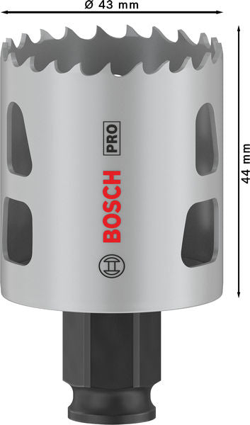 BOSCH PRO Multi Material PC Plus testera za otvore, 43 mm - Testera za otvore P MM B 43MM (2608594383)-SBT Alati Beograd