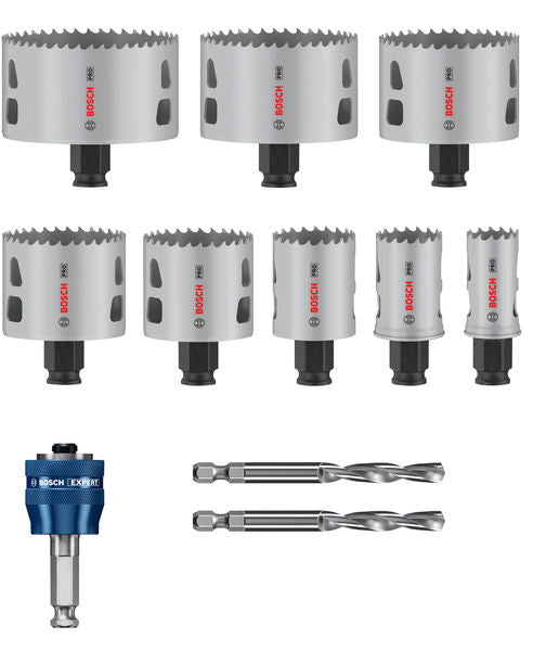 BOSCH Set PRO Multi Material PC Plus testera za otvore, 11 kom. - Komplet testera za otvore P MM B 11P Set (2608594430)-SBT Alati Beograd