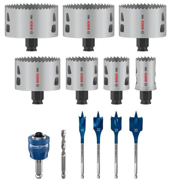 BOSCH Set PRO Multi Material PC Plus testera za otvore, 13 kom. - Komplet testera za otvore P MM B 13P Set (2608594433)-SBT Alati Beograd