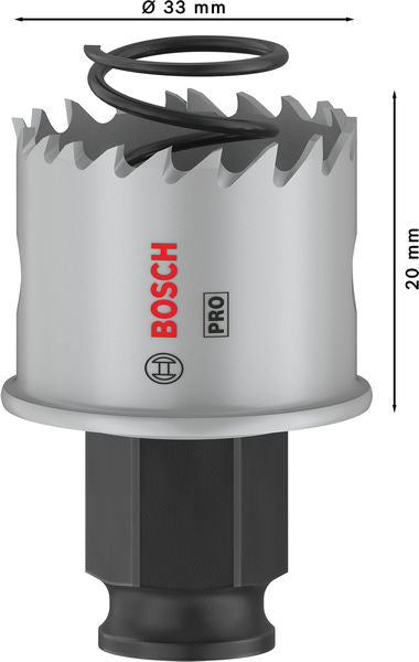 BOSCH PRO Sheet Metal PC Plus testera za otvore, 33 mm - Testera za otvore P SM B 33mm (2608594448)-SBT Alati Beograd