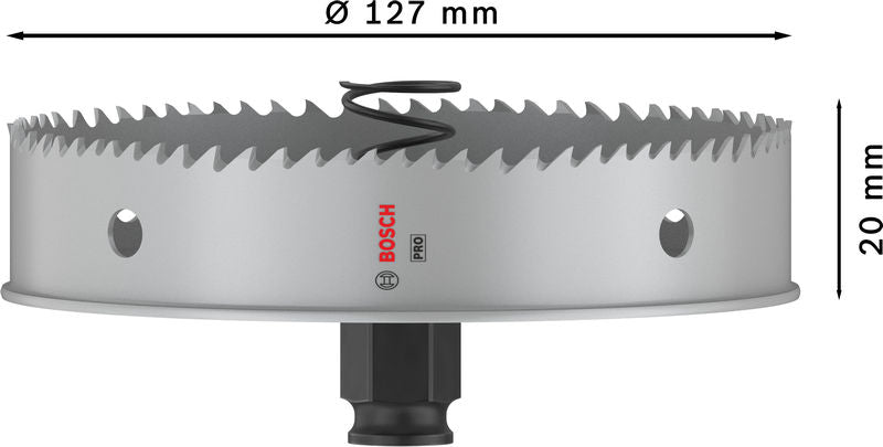 BOSCH PRO Sheet Metal PC Plus testera za otvore, 127 mm - Testera za otvore P SM B 127mm (2608594471)-SBT Alati Beograd
