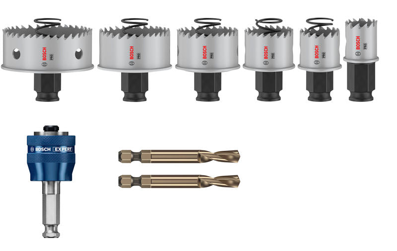 BOSCH Set PRO Sheet Metal PC Plus testera za otvore, 8 kom. - Testera za otvore P SM B 8P Set (2608594474)-SBT Alati Beograd