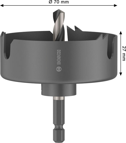 BOSCH Testera za otvore sa držačem za drvo i gips, 70×27 mm - Testera za otvore A W&D H 70mm (2608594498)-SBT Alati Beograd