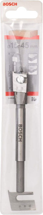 Bosch podesiva pljosnata burgija za glodanje, šestostrano 15 - 45 mm, 120 mm - 2608596333