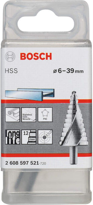 Bosch stepenasta burgija HSS 6 - 39 mm, 10,0 mm, 93,5 mm - 2608597521