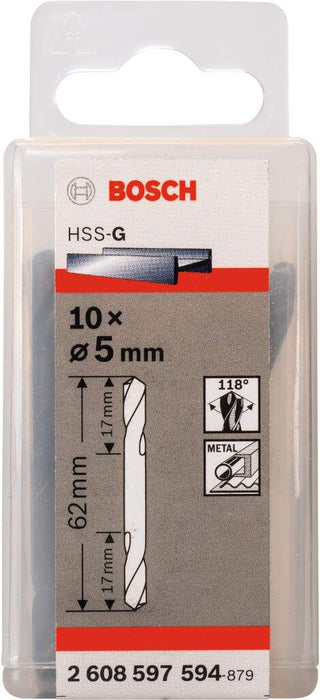 Bosch dvostrana burgija 5 x 17 x 62 mm pakovanje od 10 komada - 2608597594