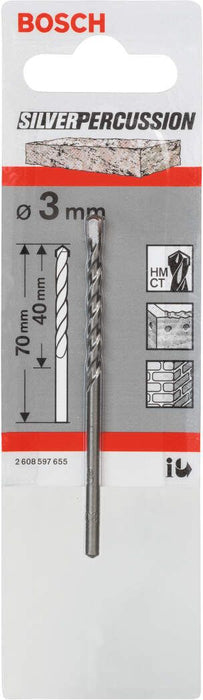 Bosch burgija za beton CYL-3 3 x 40 x 70 mm, d 2,8 mm pakovanje od 1 komada - 2608597655