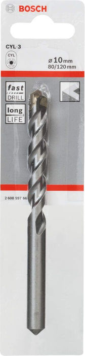 Bosch burgija za beton CYL-3 10 x 80 x 120 mm, d 9 mm pakovanje od 1 komada - 2608597665