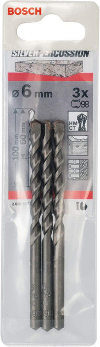 Bosch burgija za beton CYL-3 6 x 60 x 100 mm, d 5,5 mm pakovanje od 3 komada - 2608597706