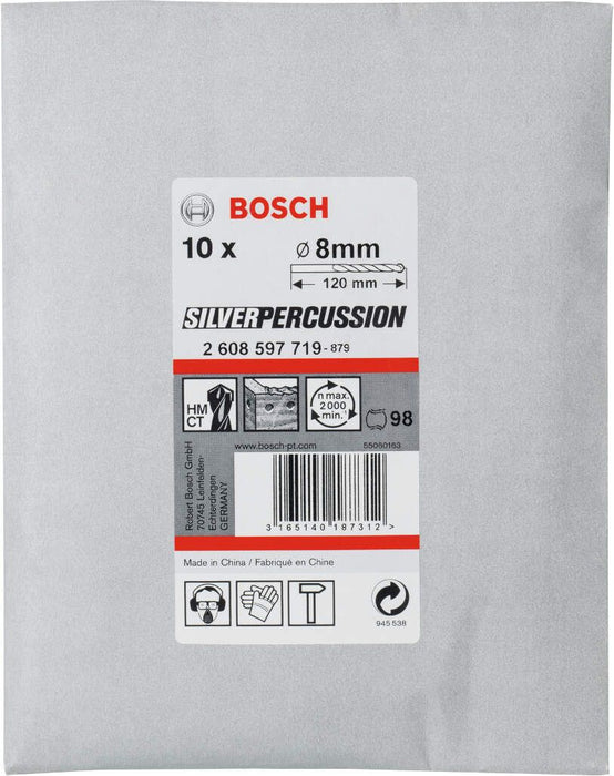 Bosch burgija za beton CYL-3 8 x 80 x 120 mm, d 7,5 mm pakovanje od 10 komada - 2608597719