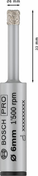 BOSCH PRO Ceramic dry burgija, 6×33×13 mm - Dijamantska burgija PRO Ceramic (2608599053)-SBT Alati Beograd