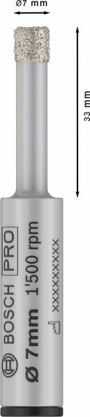 BOSCH PRO Ceramic dry burgija, 7×33×13 mm - Dijamantska burgija PRO Ceramic (2608599054)-SBT Alati Beograd