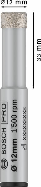 BOSCH PRO Ceramic dry burgija, 12×33×13 mm - Dijamantska burgija PRO Ceramic (2608599057)-SBT Alati Beograd