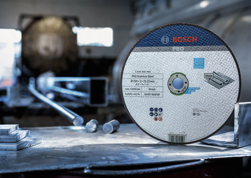 BOSCH PRO Stainless Steel rezna ploča, 180×3×22,23 mm - Rez.ploča ravna AS 30 S INOX BF,180,3 (2608600322)-SBT Alati Beograd