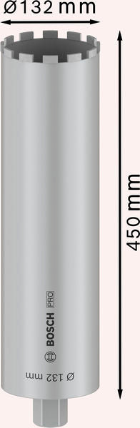 BOSCH PRO Core Cutter wet, 132×450 mm, 1 1/4 inča UNC - Dijam. kruna za mokro buš.SFC ø132x450mm (2608601742)-SBT Alati Beograd