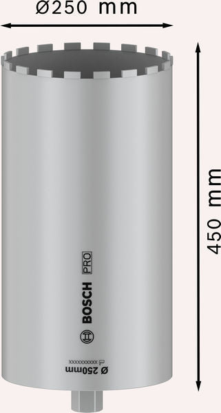 BOSCH PRO Core Cutter wet, 250×450 mm, 1 1/4" UNC - (2608601801)-SBT Alati Beograd