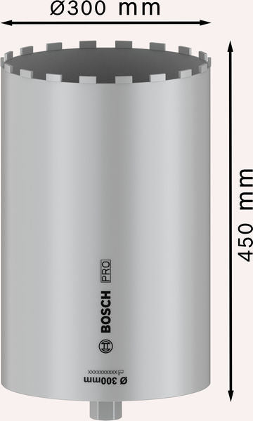 BOSCH PRO Core Cutter wet, 300×450 mm, 1 1/4" UNC - (2608601802)-SBT Alati Beograd