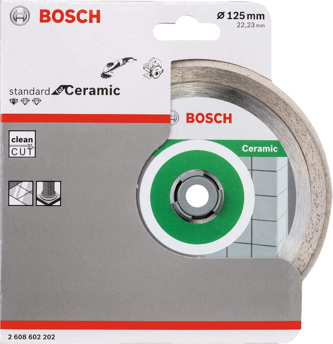 Bosch dijamantska rezna ploča Standard for Ceramic 125 x 22,23 x 1,6 x 7 mm - pakovanje od 1 komada (2608602202)