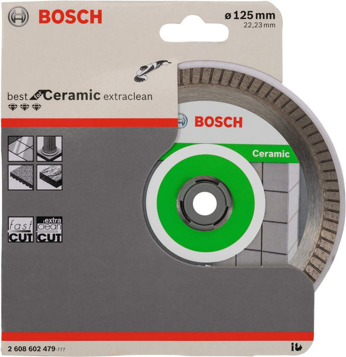 Bosch dijamantska rezna ploča Best for Ceramic Extra-Clean Turbo 125 x 22,23 x 1,4 x 7 mm - 2608602479