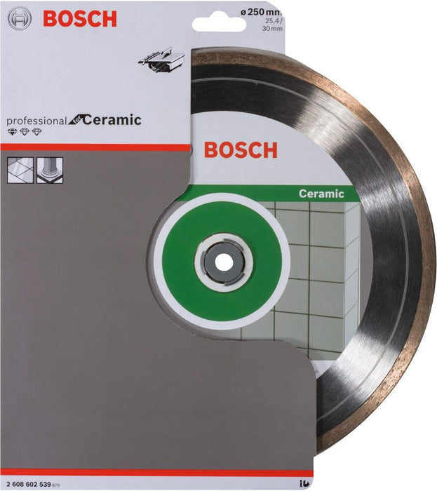 Bosch dijamantska rezna ploča Standard for Ceramic 250 x 30+25,40 x 1,6 x 7 mm - 2608602539