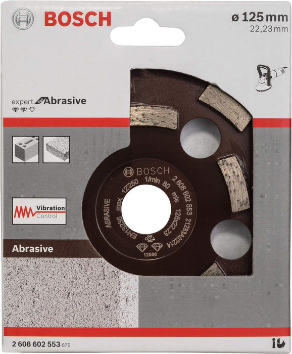 Bosch dijamantska lončasta ploča Expert for Abrasive 125 x 22,23 x 4,5 mm - 2608602553