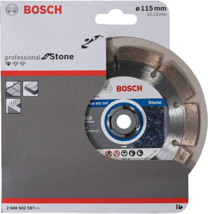 Bosch dijamantska rezna ploča Standard for Stone 115 x 22,23 x 1,6 x 10 mm pakovanje od 1 komada - 2608602597